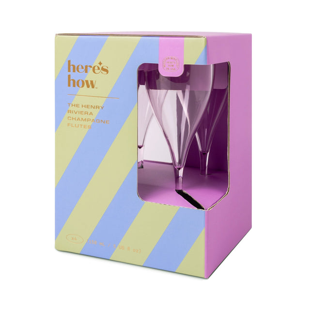 The Henry Champagne Acrylic Glasses set van 4 | Lila | Here’s How - Here’s How - wonder & melon