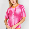 Vest Stripe | Pink - Red - wonder & melon - wonder & melon