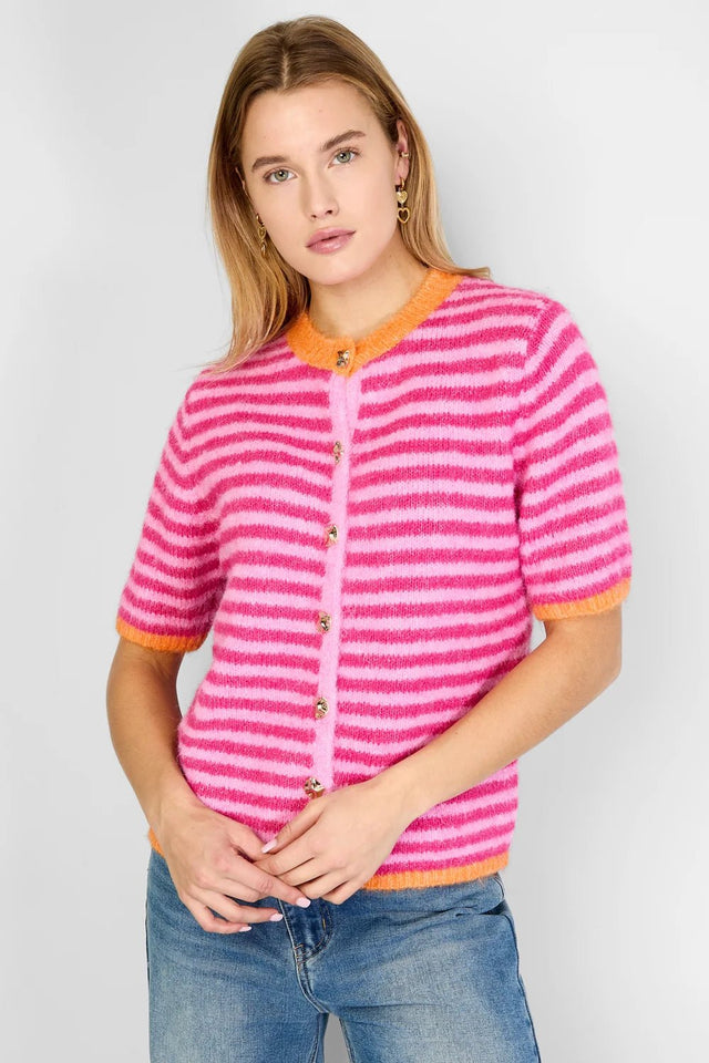 Vest Stripe | Pink - Red - wonder & melon - wonder & melon