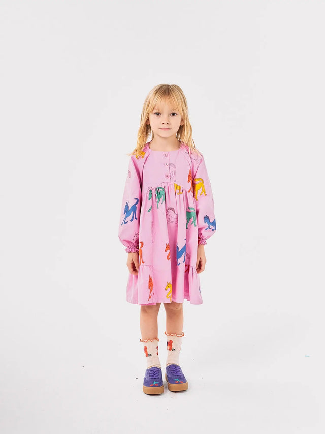 Wonder Horse all over woven dress | Bobo Choses - Bobo Choses - wonder & melon