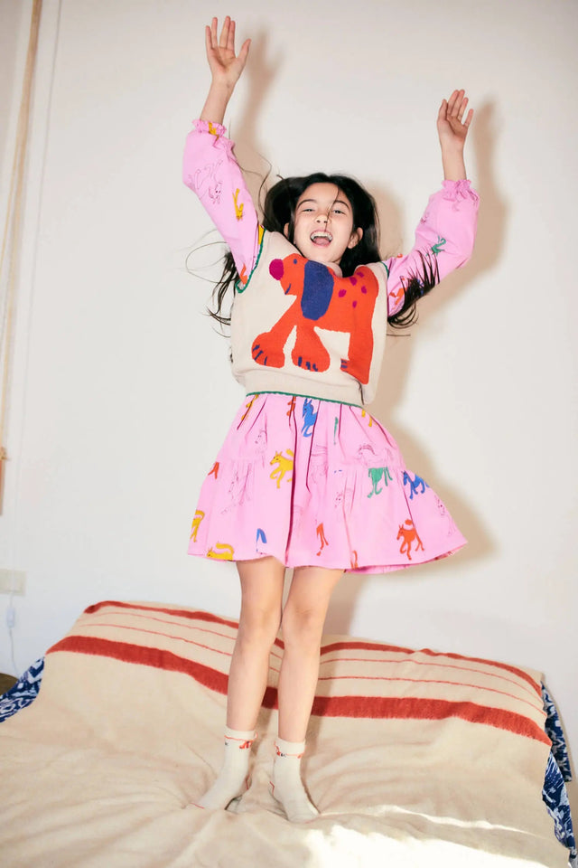 Wonder Horse all over woven dress | Bobo Choses - Bobo Choses - wonder & melon