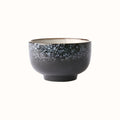 70s ceramics noodle kom | zwart blauw - HKliving - wonder & melon