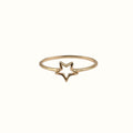 Bliss goldplated ring open ster - All the luck in the world - wonder & melon