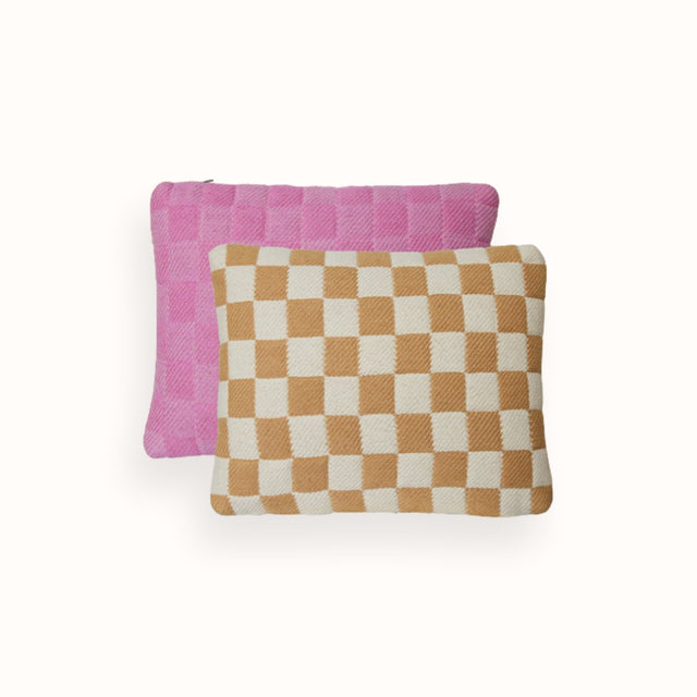 Checkered woven cushion HK - HKliving - wonder & melon