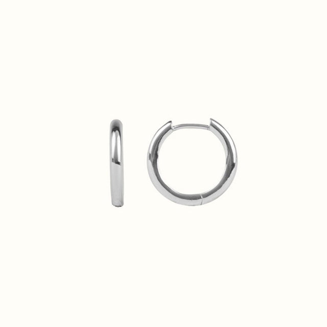 Essentials gold or silverplated hoop huggie egaal klein - All the luck in the world - wonder & melon