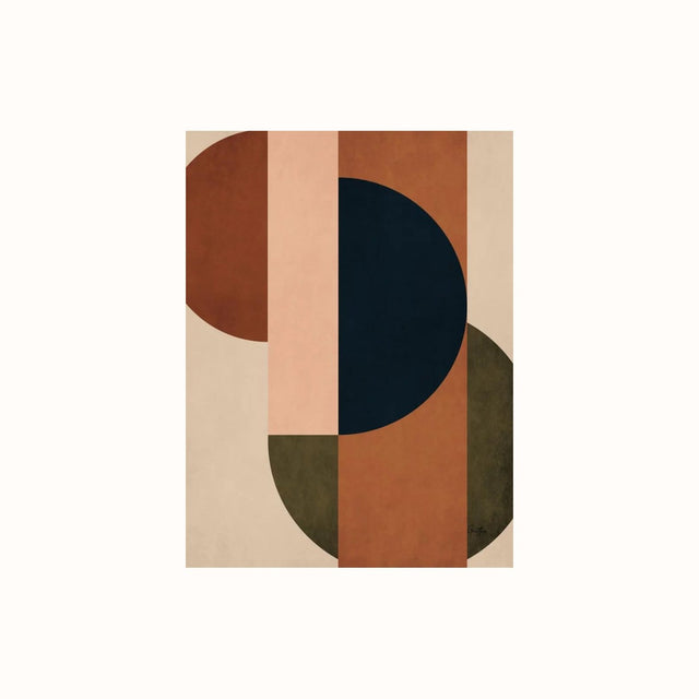 Geometric shapes poster - Gnitfee - wonder & melon