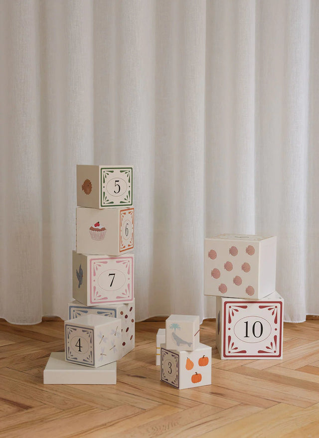 Numbers stacking boxes multi | konges slojd - Konges Sløjd - wonder & melon