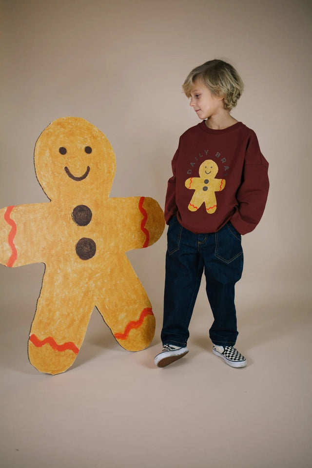 Sweet Gingerman Sweater Fired Brick | Daily Brat - Daily brat - wonder & melon