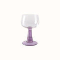 Swirl wijn glas purple - HKliving - wonder & melon